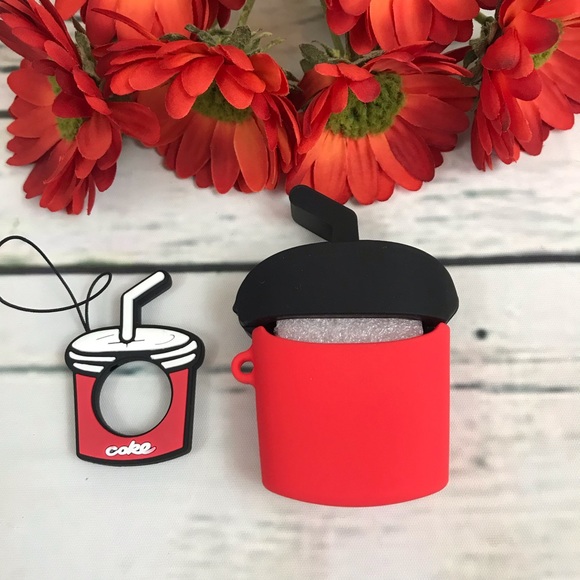 Coca Cola AirPod 1/2 Charging Case Cover Keychain - Picture 5 of 7